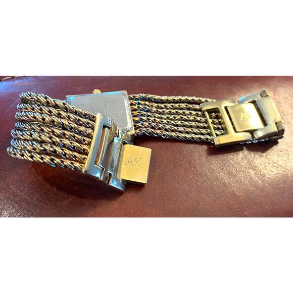 Women's 20mm Gold Tone Anne Klein Diamond Watch, 10/7670 - Picture 4 of 5